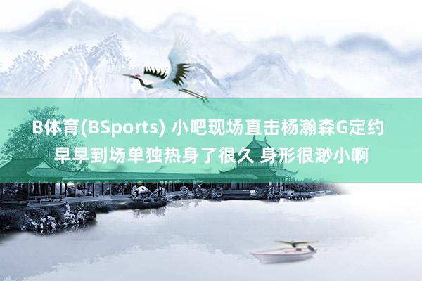 B体育(BSports) 小吧现场直击杨瀚森G定约 早早到场单独热身了很久 身形很渺小啊