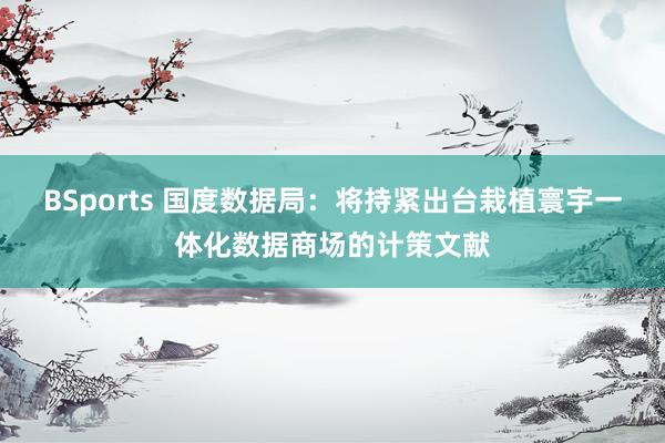 BSports 国度数据局：将持紧出台栽植寰宇一体化数据商场的计策文献