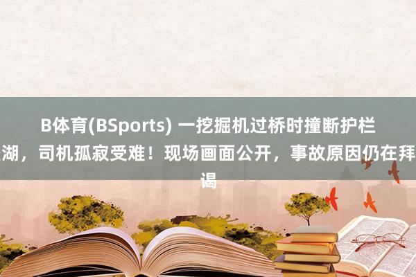 B体育(BSports) 一挖掘机过桥时撞断护栏坠湖，司机孤寂受难！现场画面公开，事故原因仍在拜谒