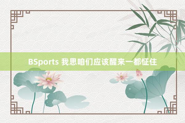 BSports 我思咱们应该醒来一都怔住