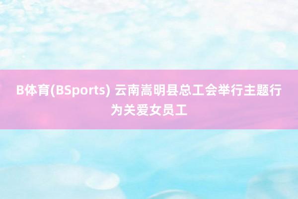 B体育(BSports) 云南嵩明县总工会举行主题行为关爱女员工